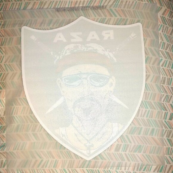 Vintage "RAZA" - IRON ON TRANSFER - Heat Transfer Patch - Rare - Picture 2 of 2